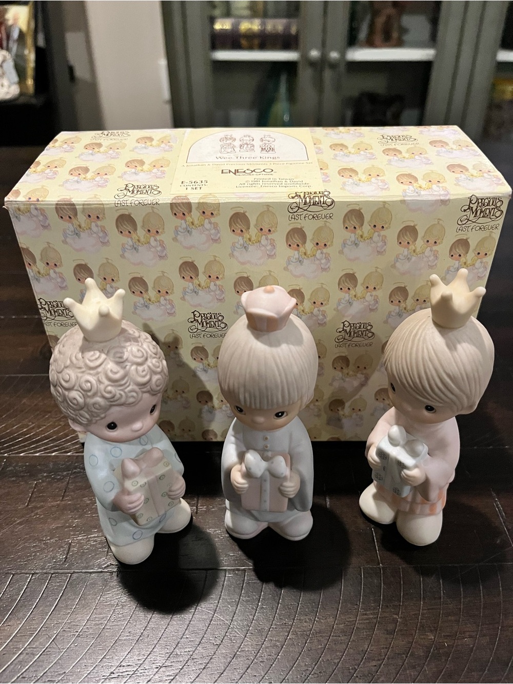 Precious Moments Christmas Nativity Wee Three Kings Wisemen In Box